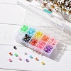 300Pcs 10 Colors Plastic Beads OACR-CJ0001-13-6