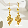 Stainless Steel Leaf Hoop Earrings IY1642-2