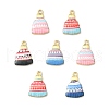 25Pcs 5 Styles Printed Alloy Pendants PALLOY-CJ0002-50-7