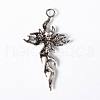 Tibetan Style Tribal Cross Big Gothic Alloy Pendants X-LF8920Y-2
