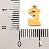 201 Stainless Steel Charms STAS-U016-01G-E-3
