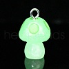 Spray Painted Luminous Resin Pendants RESI-A017-05B-1