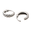 316 Surgical Stainless Steel Hoop Earrings EJEW-D096-05F-AS-2