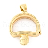 Rack Plating Brass Locket Pendants KK-F874-01G-01-1