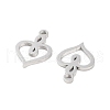 Non-Tarnish 316 Stainless Steel Charms STAS-C096-12G-P-2