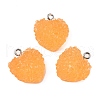 Resin Pendants FIND-U031-11B-P-1