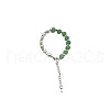 Natural Green Aventurine Round Beaded Bracelet NC1314-17-1