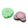 Handmade Luminous Polymer Clay Cabochons CLAY-C004-01-4