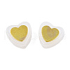 Imitation Jade Spray Painted Glass Beads LAMP-N032-05-C02-4