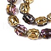 Electroplate Glass Beads Strands EGLA-T021-05L-3