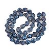 Electroplate Glass Beads Strands EGLA-N012-08V-2
