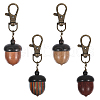 Wooden Acorn Box Jewelry Pendant Decoration HJEW-AB00454-1