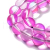 Synthetic Moonstone Beads Strands G-P528-J02-03-3