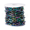 PVD Vacuum Plating 304 Stainless Steel Paperclip Chains CHS-TA0001-10-8