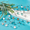 Unicraftale Flat Round 304 Stainless Steel Stud Earring Settings STAS-UN0060-72B-2
