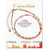 Natural Red Aventurine Beaded Necklaces PW-WG4698C-13-1