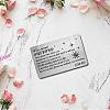 Rectangle 201 Stainless Steel Custom Blank Thermal Transfer Wallet Card DIY-WH0252-024-5