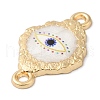 Zinc Alloy Enamel Connector Charms ENAM-Z013-03D-2