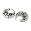 316 Surgical Stainless Steel Hoop Earrings EJEW-D096-08K-AS-2