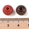 Painted Natural Wood Beads X-WOOD-N006-02A-M-3