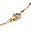Handmade Glass Seed Beaded and Synthetic Imperial Jasper Dyed Beads Star Pendant Necklaces for Women NJEW-MZ00114-05-5