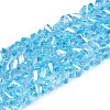 Electroplate Transparent Glass Beads Strands GLAA-N021-4mm-04-1