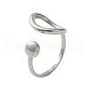 304 Stainless Steel Open Cuff Ring RJEW-L110-015P-1