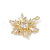 Christmas Theme Brass Micro Pave Cubic Zirconia Pendants KK-Z065-01-02G-2