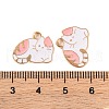 Light Gold Plated Alloy Enamel Pendants ENAM-Z017-13KCG-01-3