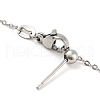 Non-Tarnish 304 Stainless Steel Add a Bead Adjustable Texture Cable Chains Bracelets for Women BJEW-M307-01D-P-3