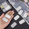 Unicraftale 201 Stainless Steel Rectangle Stamping Blank Tag Pendants STAS-UN0012-39-3