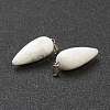 Natural Howlite Pointed Pendants G-F705-01M-P-3