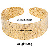 Vintage Hammered 304 Stainless Steel Cuff Bangles for Women PF8276-2-1