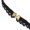304 Stainless Steel Cable Chains & Electroplated Shell Pendant Tassel Thigh Leg Chains AJEW-AN00649-02-5