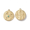 PVD Vacuum Plating 201 Stainless Steel Natural Turquoise Pendants STAS-C064-VC923-3