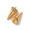 Brass Micro Pave Cubic Zirconia Pendants KK-K382-56G-2