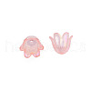 6-Petal Imitation Jelly Acrylic Bead Caps JACR-T002-02I-2