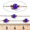 Handmade Round Dyed Natural Malaysia Jade Beaded Chains CHS-P019-08G-H-2
