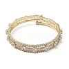 Fashion Brass Triple Layer Warp Bracelet BJEW-L683-01G-2