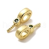Brass Micro Pave Cubic Zirconia Cup Pearl Peg Bails Pin Pendants KK-S397-01B-2