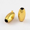 Plating Plastic Acrylic Rice Beads PACR-L004-03G-2