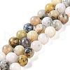 Natural White African Opal Beads Strands G-E472-02-8mmC-1