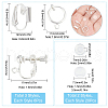 SUNNYCLUE 18Pcs 3 Style Brass Clip-on Earring Findings FIND-SC0003-96S-2