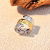 304 Stainless Steel Adjustable Cuff Rings RJEW-S626-01GP-A-1