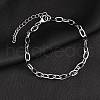 Non-Tarnish 304 Stainless Steel Cable Chain Bracelet for Men Women BJEW-E031-05C-P-1