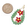 Glass Seed Beads Big Pendants PALLOY-MZ00408-2