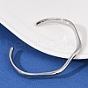 304 Stainless Steel Open Cuff  Bangles for Women BJEW-R019-03P-01-2