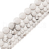 4 Strands 4 Style Natural Howlite Beads Strands G-TA0001-34-11