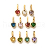 Ion Plating(IP) 304 Stainless Steel Rhinestone Pendants STAS-A104-10G-1