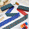 Fingerinspire 2 Bundles 2 Styles Ethnic Style Polyester Embroidery Ribbons OCOR-FG0002-29-5